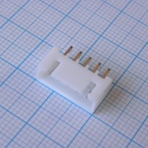 DS1069-5MVW6X, Серия XH. Корпус разъема - вилка на плату 5 контактов, шаг 2.5мм