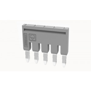 Соединительная перемычка DFB5-5.2-11-00Z(H), Соединительная перемычка, 5 полюсов, изолированная, вилочная, для клемм: DS2.5, цвет: серый