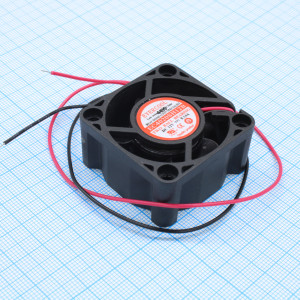 EC4020SH12B, Вентилятор 12В, 0.14 А, 1.68 Вт, 40х40х20мм , подшипник шариковый, 9000 об/мин