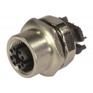 21033812813, Цилиндрические метрические разъемы M12 Cat6a Bu gerade VWM