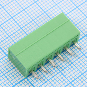 15EGTVC-3.5-06P-14-00, Разъемный клеммный блок на плату, 6 контактов. Серия 15EGTVC-3.5