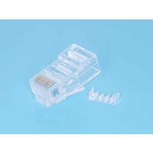 TP6-8P8C-S2, Вилка RJ-45 кат.6 со вставкой, универсальная