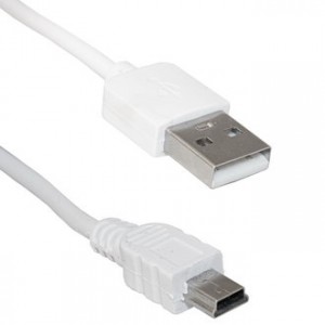 USB2.0 A(M)-MINI USB B(M) FW 1.8M, Кабель USB AM - Mini USB BM, 1.8 м белый