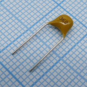 TS170R1H360JSBNB0R, Конденсатор керамический многослойный 36пФ 50В NPO ±5% радиальный 5.08мм 125°C россыпь