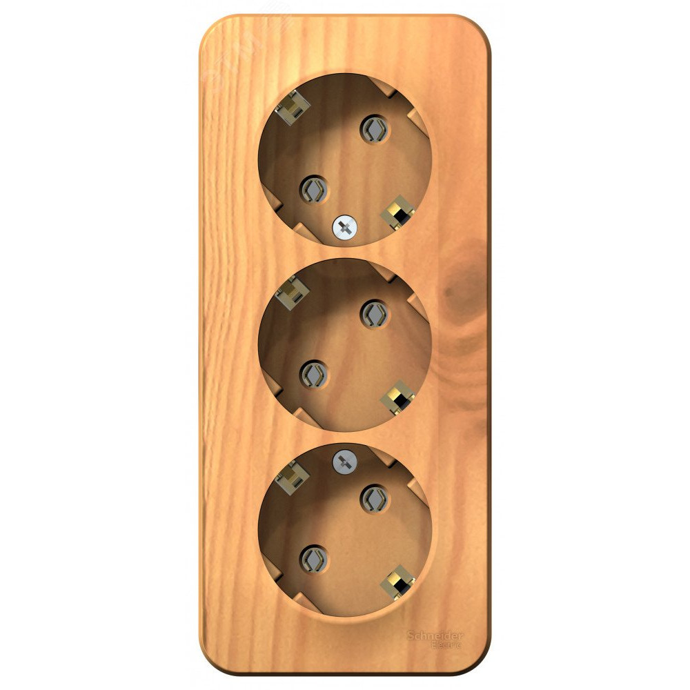 Изображение товара Розетка 3-м ОП Blanca 16А IP20 250В с заземлением