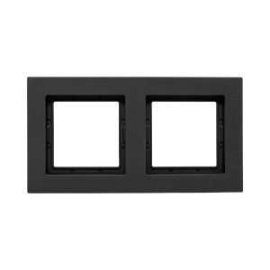 2 - местная рамка, IP44, ч-рная, пластик Эпика EKF UP1-FPB-02-44