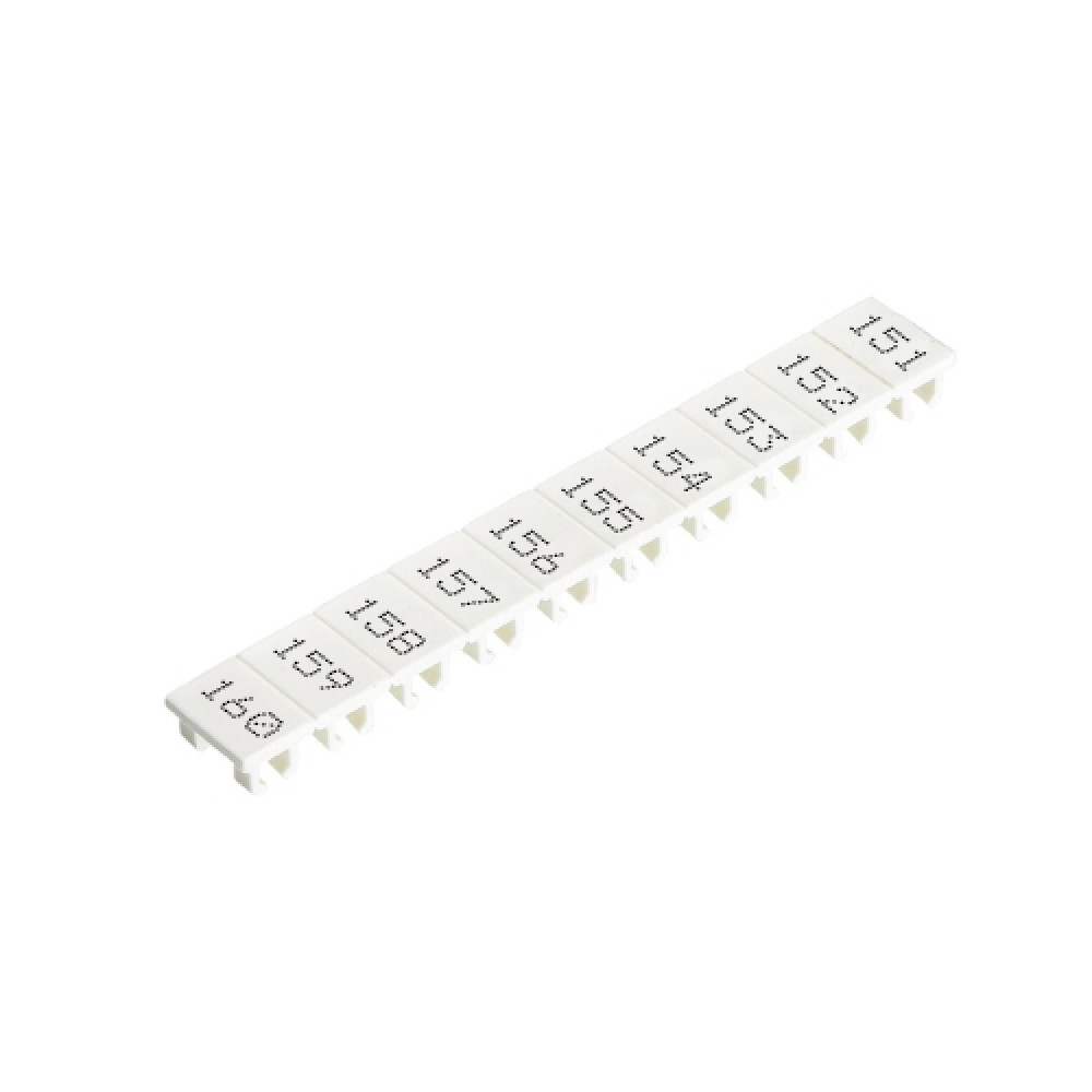 Изображение товара Маркировочные шильдики Wieland Electric 9705A/6/10 B 151-160, 6 мм, 10 шт