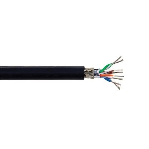 76011 BK002, Многожильные кабели 24AWG 4PR SLD SHIELD 500FT SPOOL BLACK