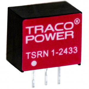 TSRN 1-2433, Преобразователь DC/DC на печатную плату вход 12В однополярный выход 3.3В/-3.3В 1A/0.6A 3-Pin SIP