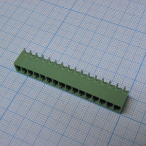 15EDGRC-3.5-16P-14-00A(H), Разъемный клеммный блок на плату, 16 контактов. Серия 15EDGRC-3.5