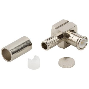 252100, РЧ соединители / Коаксиальные соединители MCX RIGHT ANGLE CRIMP PLUG 316/U-NIC
