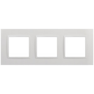 Рамка для розеток и выключателей Elegance 14-5013-01 Classic, на 3 поста, белый Б0060581