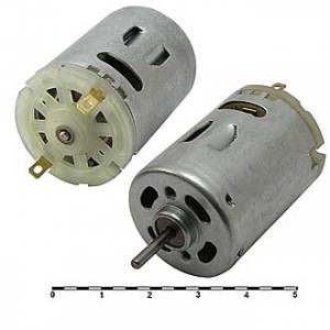 R380-09320  24V, Электродвигатель 24V, 4200/9320об/мин 38х27,5мм вал 2,3х12,5мм