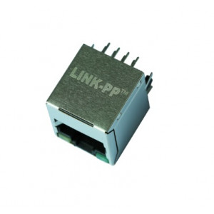 LPJD4622BDNL, Cоединитель Ethernet RJ45 1x1 вертикальный 1:1 GreenPHY 1000Base-T