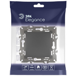 14-1101-05 Выключатель, 10АХ-250В, IP20, Elegance, антрацит (10/100/3000) Б0034212