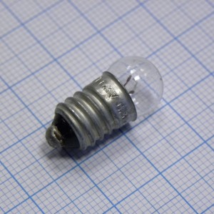 Лампа МН 6.3-0.3  Е10/13, 6,3В 0,3А
