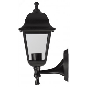 НБУ 04-60-001 черный Светильник садово-парковый Леда настенный четырехгранный черный Е27 (8/96) Б0048111