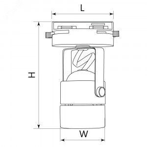 Светильник трековый на шинопровод ДПО GU10 без лампы белый 41591