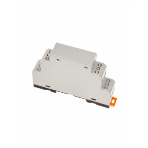 1M-51, Пластиковый модульный корпус для установки на DIN-рейку 35мм, мат.: ABS-UL-94V0, цвет: светло-серый RAL7035. Под клеммные блоки шаг 5.00мм.