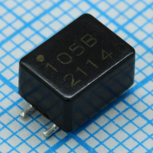 DR331-105BE, Синфазный дроссель двухобмоточный 1мГн 100кГц 0.5A 0.4Ом для поверхностного монтажа автомобильного применения лента на катушке