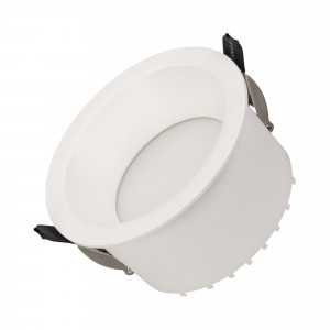 Светильник MS-DROP-BUILT-R105-14W Warm3000 (WH, 85 deg, 230V) 041462, Встраиваемый светильник даунлайт. Мощность 14 Вт, св. поток 1170 лм, 83 лм/Вт, тёплый 3000 K, CRI>90, угол 85°, напряжение питания 230 В. Белый круглый корпус из алюминия, степень защиты IP54. Размер: диаметр 105 мм, высота 58 мм. Монтаж встраиваемый, уст