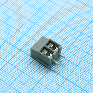 KF300-5.0-02P-11 Grey, Винтовой клеммный блок с защитой провода, 2 контакта. Серия KF300-5.0 серый