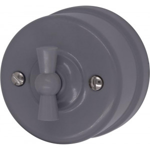 Выключатель проходной 1-кл. пластик титан B1-201-26