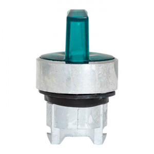 Исполнительный механизм переключателя ХB4 зеленый на 3 положения возвратный без фиксации, с подсветкой с короткой ручк IP65 EKF XB4BD3L-G-65