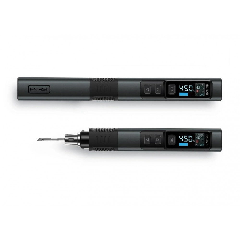 Изображение товара FNIRSI HS-02B SET4 - мощный паяльник с цифровой регулировкой 9-20V