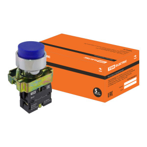 Кнопка BL61 без подсветки синий 1з SQ0704-0051