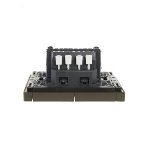 Выключатель проходной 2-кл. СП FORTE&PIANO 10А FP307 сер. IEK FP-V22-0-10-1-K03