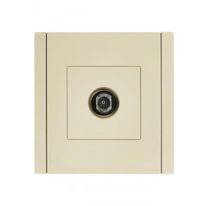 FORTE&PIANO Розетка TV оконечная FP428 ваниль IEK FP-A10-O-K10