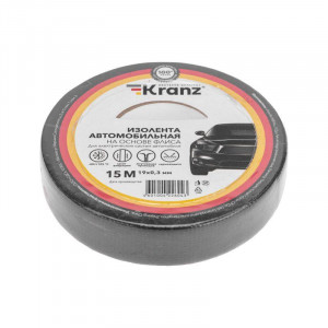 Изолента автомобильная флис 0.3х19мм 15м KR-09-2906