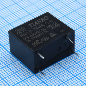 TRG1-D-24VDC-S-H, Реле силовое 10А один контакт на замыкание катушка 24В 0.45Вт