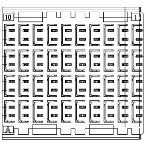 500-080-231-B01, Жесткие метрические разъемы ZD Connector, Male, Vert, 4 Pair