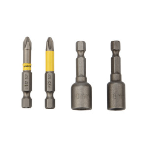 Набор насадок на шуруповерт PH2, PZ2 с магнитным держателем 50 мм, головка 8 мм, 10 мм KR-92-0461