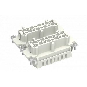 Розеточная контактная вставка SE-032-FS, Розеточная контактная вставка, пружинная фиксация, 32 полюса + PE, типоразмер 32B, 500V, 16A, сечение обслуживаемых проводников 0,14-2,5 мм кв, тип покрытия контактов: серебро
