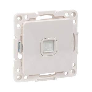 Розетка компьютерная 1-м Стокгольм RJ45 механизм бел. PROxima EYK01-035-10