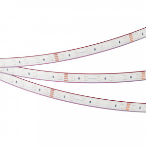 Лента герметичная RTW-PFS-B60-13mm 24V RGB (14.4 W/m, IP68, 5060, 5m) 033791, Светодиодная лента RTW-PFS-B60, герметичная IP68 (PFS-полная силиконовая экструзия). Светодиоды 5060, 60 шт/м (300 шт на 5 м), белая плата, ширина 13 мм, скотч 3M. Цвет RGB, угол 120°. Питание 24V, мощность 14.4 Вт/м (72 Вт на 5 м). Размеры 5000x13x5.5 мм