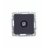 BRITE Розетка TV проходная РТВ10-0-БрГ графит BR-A10-P-K53