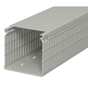 Кабель-канал перфорированный распределительный LK4 N 80x80x2000 мм (перфокороб) ПВХ, серый RAL7030LK4 N 80080 6178231