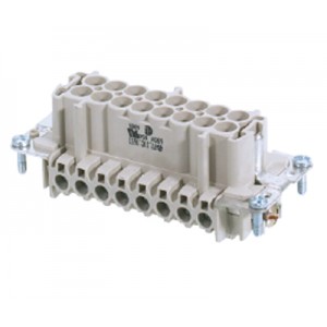 Вилочная контактная вставка 72.310.1653.0, Вилочная контактная вставка, винтовая фиксация, 16 полюсов + PE, типоразмер 16B, 690V, 16A, сечение обслуживаемых проводников 0,5-2,5 мм кв, тип покрытия контактов: олово