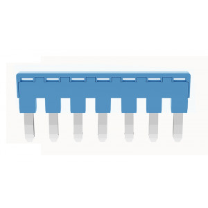 Соединительная перемычка DFA7-8.2-12-00Z(H), Соединительная перемычка, 7 полюсов, изолированная, вилочная, для клемм: DC6, цвет: синий