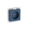 ATLASDESIGN РОЗЕТКА без заземления со шторками, 16А, быстрозажимные клеммы, АКВАМАРИН ATN001149S