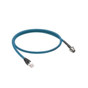 0985 806 104/1M, Sensor Cables / Actuator Cables EtherNet/IP, high-flex, double-ended cord set, M12 female 4 pin, D-coded receptacle to male RJ45, 24 AWG, teal TPE jacket, stranded/ unshielded with 2 twisted bonded pair, teal jacket.
