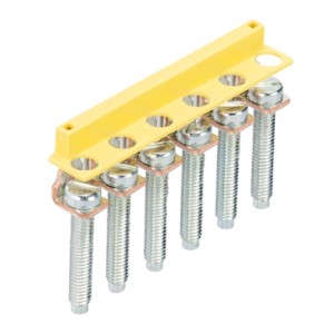 Соединительная перемычка IVB WKN 6TK-6, Соединительная перемычка, 6 полюсов, изолированная, винтовая, для клемм: WKN 6 TK... цвет: желтый