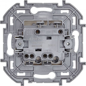 Выключатель 2-кл. Inspiria 10А IP20 250В 10AX механизм сл. кость Leg 673621