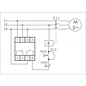 Реле контроля фаз для сетей с изолированной нейтралью CKF-11 (монтаж на DIN-рейке 35мм; регулировка задержки отключения; контроль чередования фаз; 3х400В 8А 1Z 1R IP20)(аналог ЕЛ-11Е) F&amp;quot;amp;F EA04.004.003