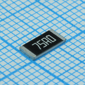 RC2512FK-0775RL, ЧИП-резистор 75Ом ±1% 1Вт типоразмер 2512