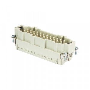 Вилочная контактная вставка BAS STP 24 2,5 50 AG, Вилочная контактная вставка, Push-in фиксация, 24 полюса + PE, типоразмер 24B, 500V, 16A, сечение обслуживаемых проводников 0,14-2,5 мм кв, тип покрытия контактов: серебро,
